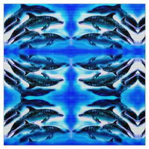 Verrückte Delphine Stoff