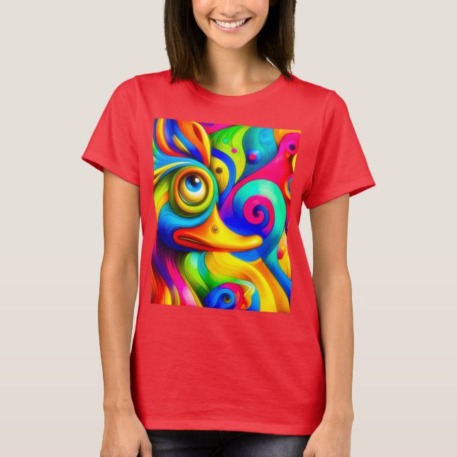Verrückte Ente  T-Shirt (Vorderseite)
