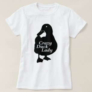 Verrückte Enten-Dame T-Shirt