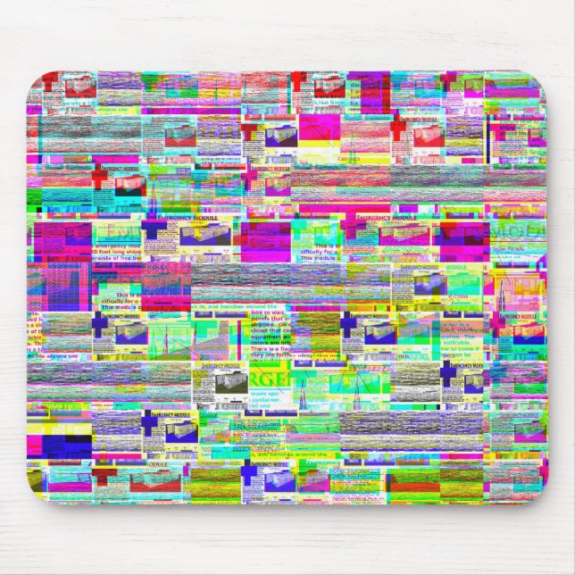 verrückte EntwurfsMausunterlage Mousepad (Vorne)