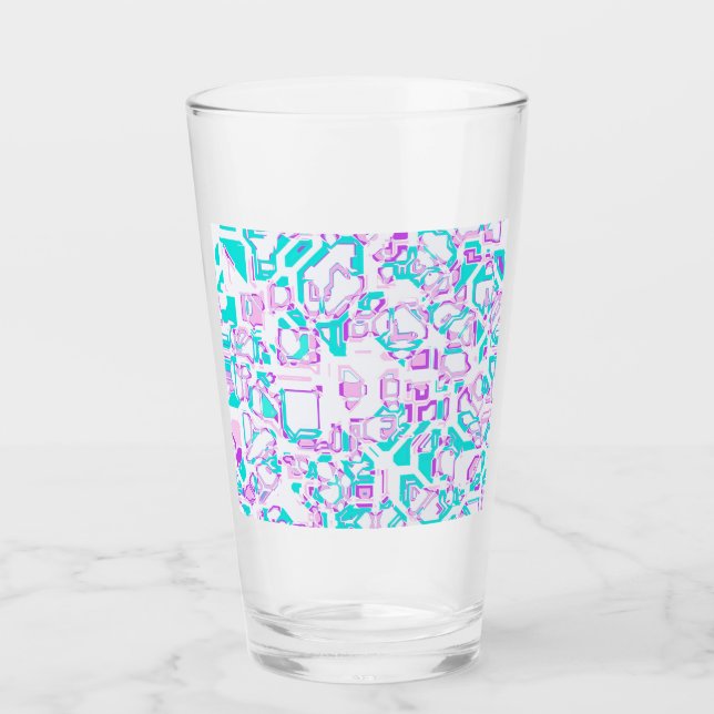 verrückte Fantasy Maps weiß und aqua Glas (Vorderseite)