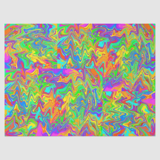 Verrückte Farben Seidenpapier (Vorderseite)