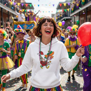 Verrückte Frau Laufende Clown Hoodie