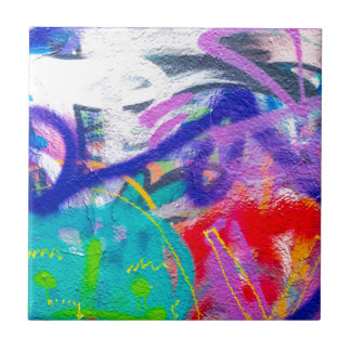 Verrückte Graffiti Fliese
