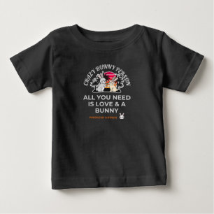 Verrückte Hasenperson Baby T-shirt