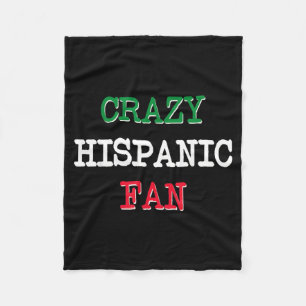 Verrückte hispanische Fans Baseball Fleecedecke