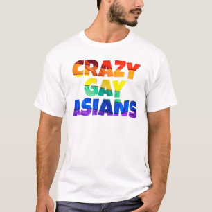 Verrückte homosexuelle Asiaten - Parodie der T-Shirt