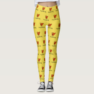 Verrückte Huhn Dame Leggings