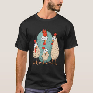 Verrückte Hühner Eier Hühner Vater Mutter Tiere T-Shirt