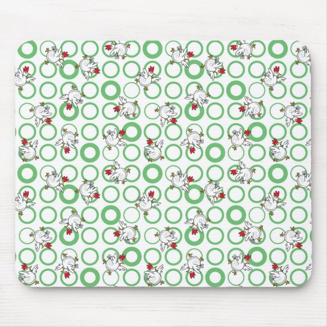 Verrückte Hühner Mousepad (Vorne)