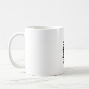 Verrückte Hundefrau liebt Halloween Pudel Kürbis G Kaffeetasse