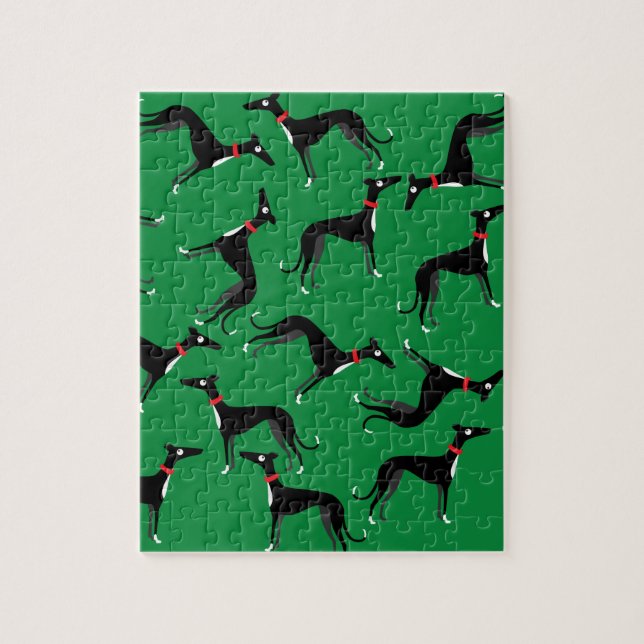 Verrückte Jagdhunde Puzzle (Vertikal)