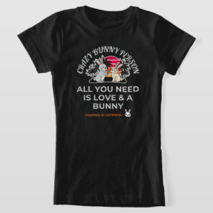 Verrückte Kaninchen-Person T-Shirt