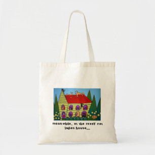 Verrückte Katzen-Dame Bag Tragetasche