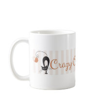 Verrückte Katzen-Dame Cafe Mug