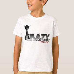 Verrückte Katzen-Dame im Training! T-Shirt