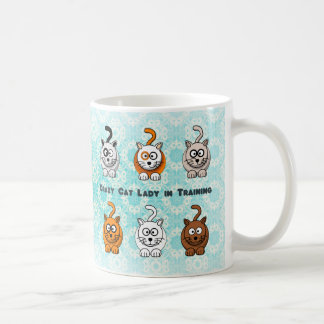 Verrückte Katzen-Dame In Training Mug Kaffeetasse