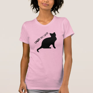 Verrückte Katzen-Dame T-Shirt