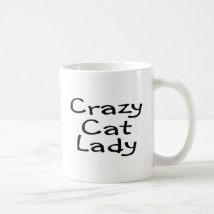 Verrückte Katzen-Dame Tasse