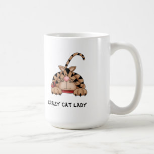 Verrückte Katzen-Damen-Tasse Kaffeetasse
