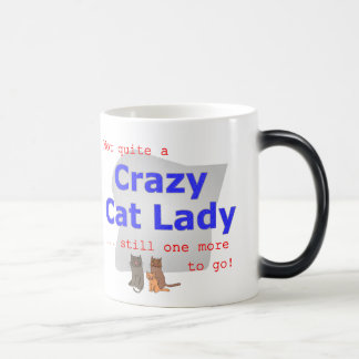 Verrückte Katzen-Damen-Tasse Verwandlungstasse