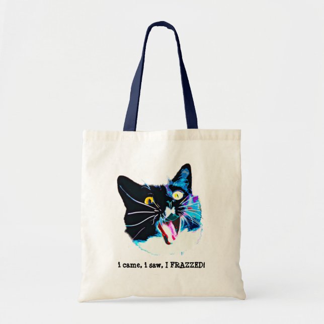 Verrückte Katzen-Taschen-Tasche Tragetasche (Vorne)