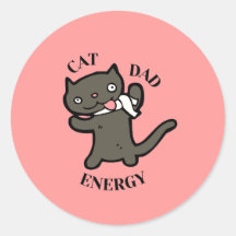 Verrückte Katzen-Vater-Energie