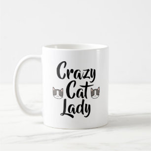 Verrückte Katzenlady Kaffeetasse