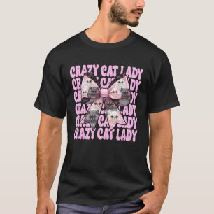 Verrückte Katzenlady Perserkatze Mädchen Katzenmut T-Shirt