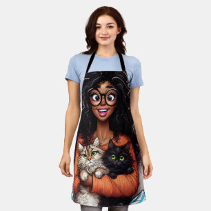 Verrückte Katzenlady Schürze