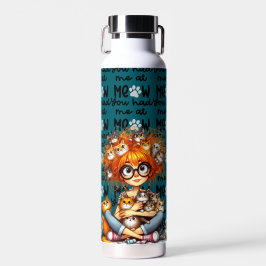 Verrückte Katzenlady Trinkflasche