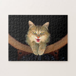 Verrückte Katzenmalerei - Süße originale Katzenkun Puzzle