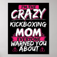 Verrückte Kickbox-Mutter Lustiges Hobby-Geschenk