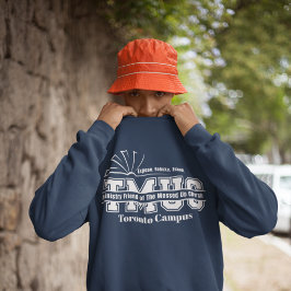 Verrückte Kirche Herren Varsity Navy Campus  Sweatshirt