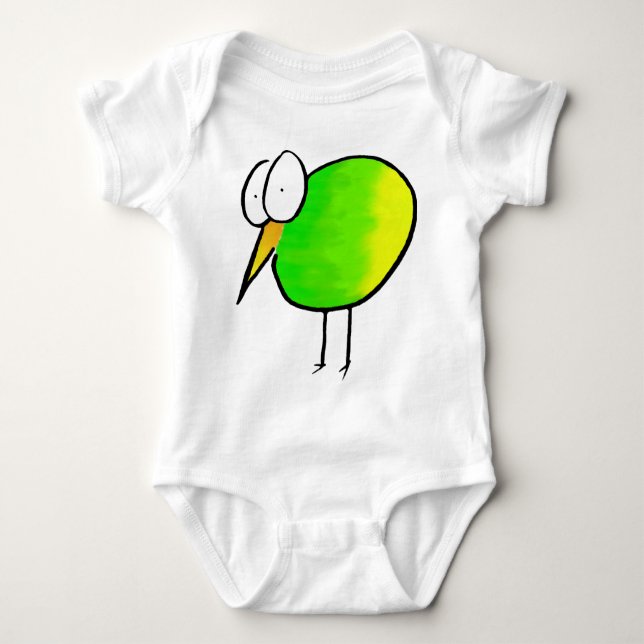 Verrückte Kiwi Baby Strampler (Vorderseite)