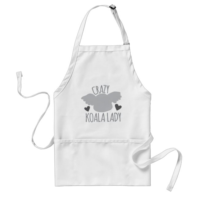 Verrückte Koala-Dame Schürze (Vorne)