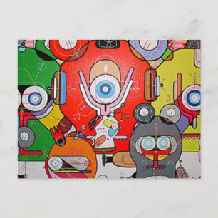 verrückte Kunst Postkarte