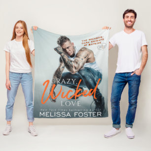 Verrückte Liebe Fleecedecke