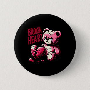 Verrückte Liebe Schmerz Gebrochenes Herz Schmerz B Button