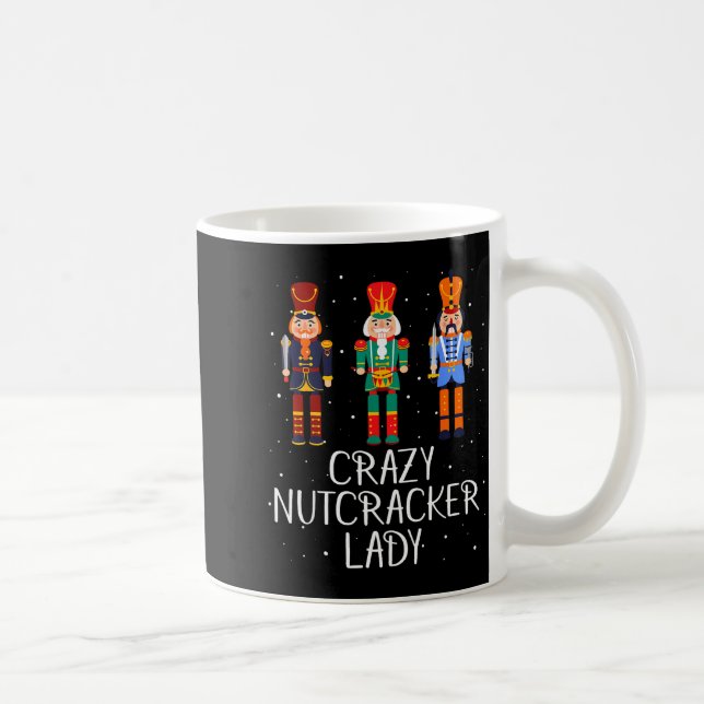 Verrückte Nussknacker-Dame Kaffeetasse (Rechts)