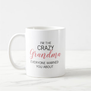Verrückte Oma Personalisierter Name Kaffeetasse