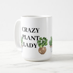 Verrückte Pflanzen-Lady  Kaffeetasse