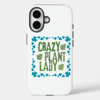 Verrückte Pflanzenlady iPhone 16 Hülle