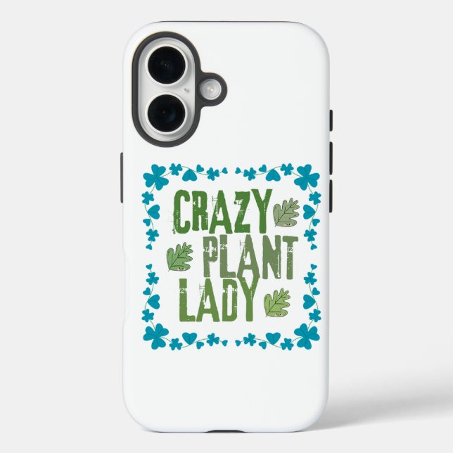 Verrückte Pflanzenlady Case-Mate iPhone Hülle (Rückseite)