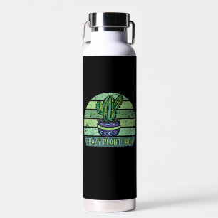 Verrückte Pflanzenlady Trinkflasche