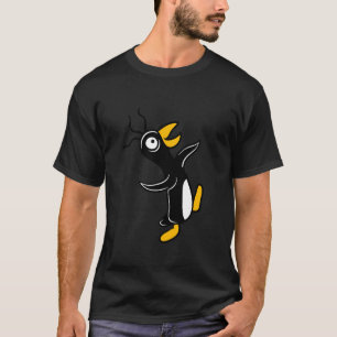 Verrückte Pinguin geht dumm sieht dumm albern Ko T-Shirt