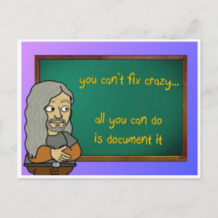 verrückte Postkarte