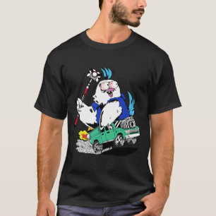 Verrückte Ratte Vogel Mit Einem Prisma-Pfosten  La T-Shirt