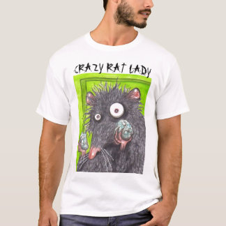 VERRÜCKTE RATTEN-DAME FUNNY RATS T-Shirt