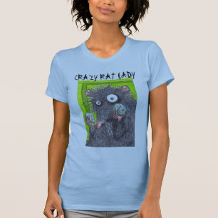 VERRÜCKTE RATTEN-DAME FUNNY RATS T-Shirt